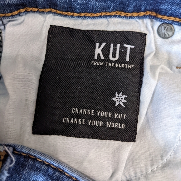 Kut from the Kloth Connie Ankle Skinny Jeans Destroyed Jeans Size 10 - Picture 4 of 10